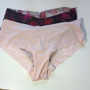Victoria's Secret Pink and Floral Panty Duo